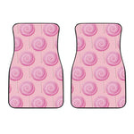 Pink Swirl Lollipop Pattern Print Front Car Floor Mats
