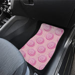 Pink Swirl Lollipop Pattern Print Front Car Floor Mats