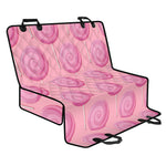 Pink Swirl Lollipop Pattern Print Pet Car Back Seat Cover
