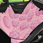 Pink Swirl Lollipop Pattern Print Pet Car Back Seat Cover