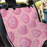 Pink Swirl Lollipop Pattern Print Pet Car Back Seat Cover