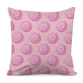 Pink Swirl Lollipop Pattern Print Pillow Cover