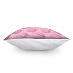 Pink Swirl Lollipop Pattern Print Pillow Cover