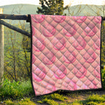 Pink Swirl Lollipop Pattern Print Quilt