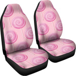 Pink Swirl Lollipop Pattern Print Universal Fit Car Seat Covers