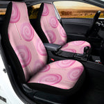 Pink Swirl Lollipop Pattern Print Universal Fit Car Seat Covers
