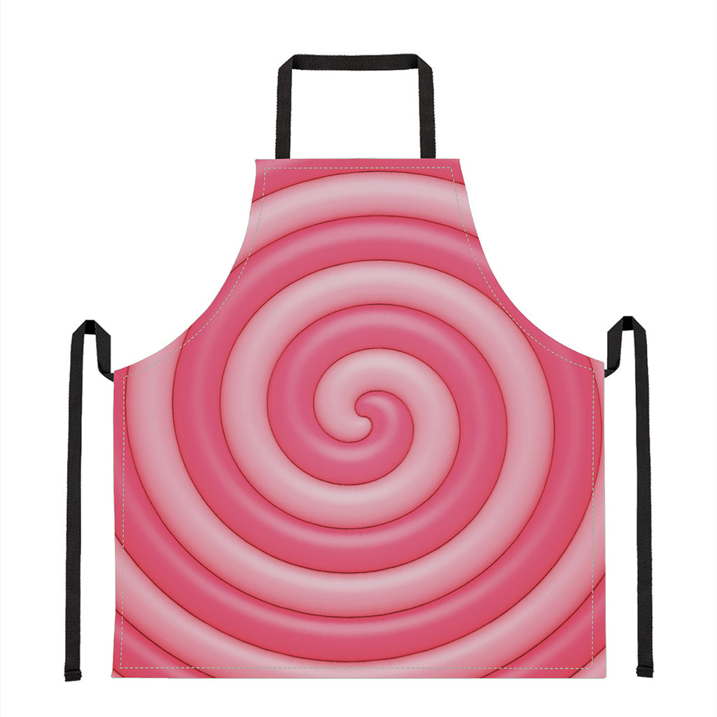 Pink Swirl Lollipop Print Apron