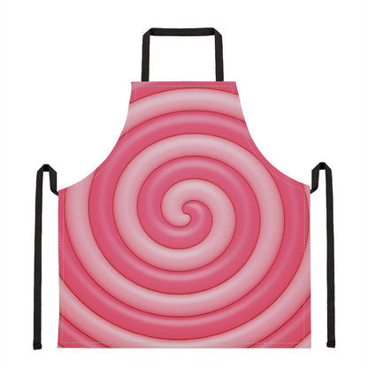Pink Swirl Lollipop Print Apron