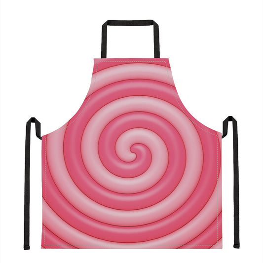 Pink Swirl Lollipop Print Apron