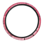 Pink Swirl Lollipop Print Car Steering Wheel Cover