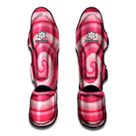 Pink Swirl Lollipop Print Muay Thai Shin Guard