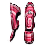 Pink Swirl Lollipop Print Muay Thai Shin Guard