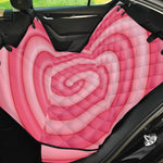 Pink Swirl Lollipop Print Pet Car Back Seat Cover