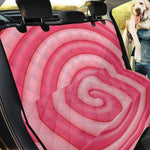 Pink Swirl Lollipop Print Pet Car Back Seat Cover