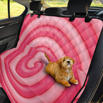 Pink Swirl Lollipop Print Pet Car Back Seat Cover