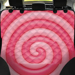 Pink Swirl Lollipop Print Pet Car Back Seat Cover