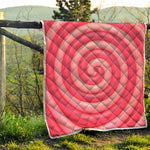 Pink Swirl Lollipop Print Quilt