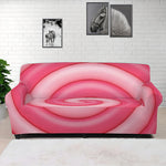 Pink Swirl Lollipop Print Sofa Cover