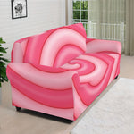 Pink Swirl Lollipop Print Sofa Cover
