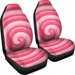 Pink Swirl Lollipop Print Universal Fit Car Seat Covers