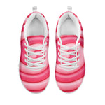 Pink Swirl Lollipop Print White Sneakers