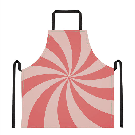 Pink Swirl Print Apron
