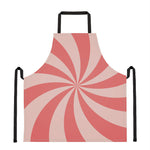 Pink Swirl Print Apron