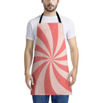 Pink Swirl Print Apron