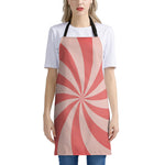 Pink Swirl Print Apron