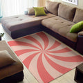 Pink Swirl Print Floor Mat