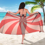Pink Swirl Print Beach Sarong Wrap