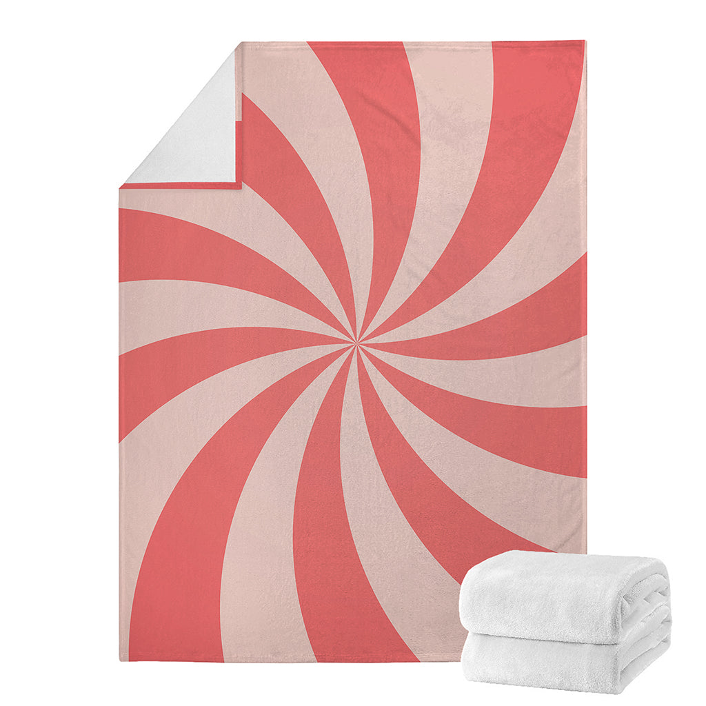 Pink Swirl Print Blanket