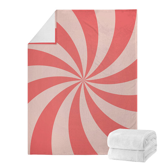 Pink Swirl Print Blanket
