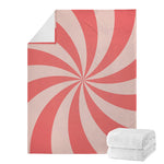 Pink Swirl Print Blanket