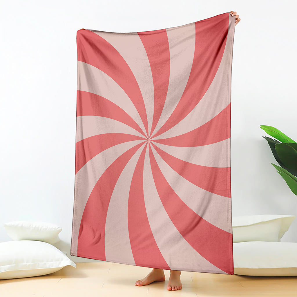 Pink Swirl Print Blanket