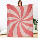 Pink Swirl Print Blanket