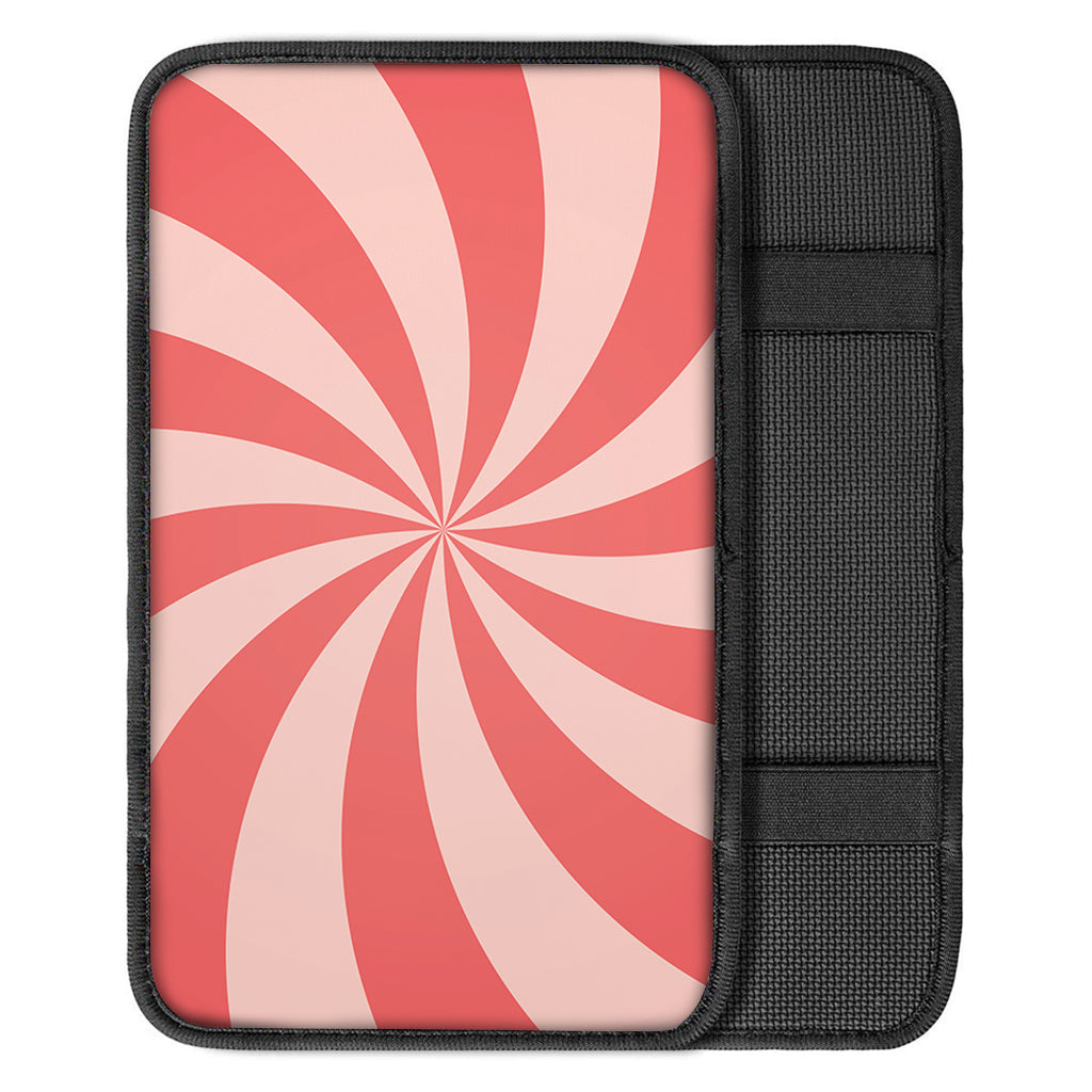 Pink Swirl Print Car Center Console Cover