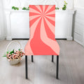 Pink Swirl Print Dining Chair Slipcover