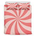 Pink Swirl Print Duvet Cover Bedding Set