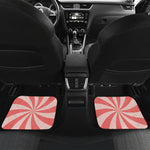 Pink Swirl Print Front and Back Car Floor Mats