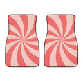 Pink Swirl Print Front Car Floor Mats