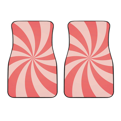 Pink Swirl Print Front Car Floor Mats