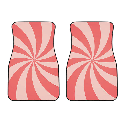 Pink Swirl Print Front Car Floor Mats