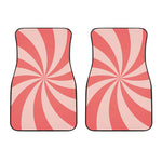 Pink Swirl Print Front Car Floor Mats