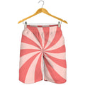 Pink Swirl Print Men's Shorts