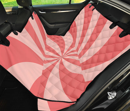 Pink Swirl Print Pet Car Back Seat Cover