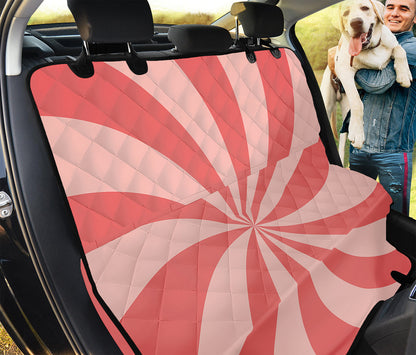 Pink Swirl Print Pet Car Back Seat Cover