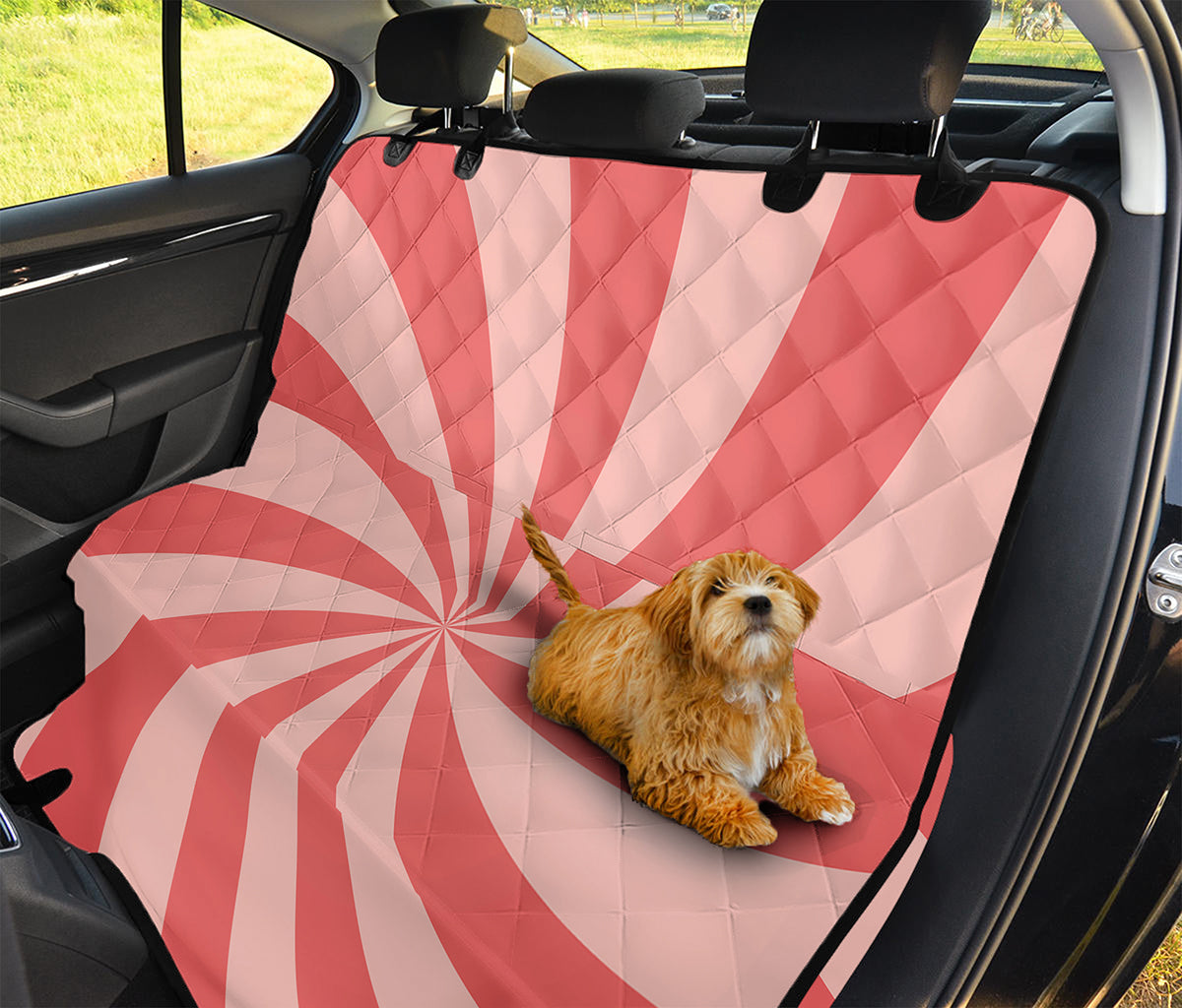 Pink Swirl Print Pet Car Back Seat Cover