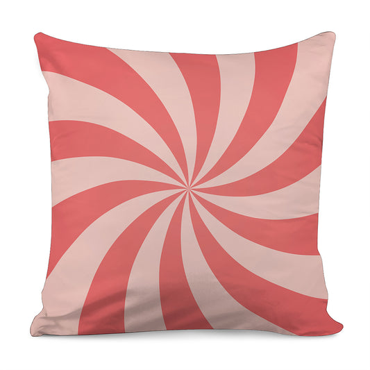 Pink Swirl Print Pillow Cover