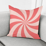 Pink Swirl Print Pillow Cover